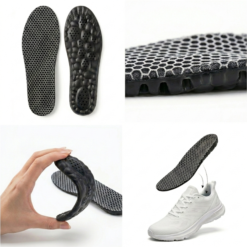 ZenStep™ Honeycomb: Orthopedic Gel Insoles for All-Day Pain Relief